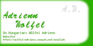 adrienn wolfel business card
